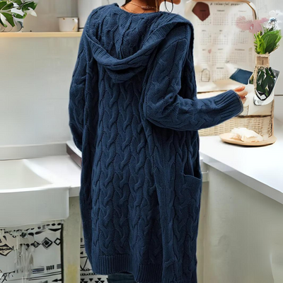 Denise - Comfortabele Oversized Hooded Cardigan