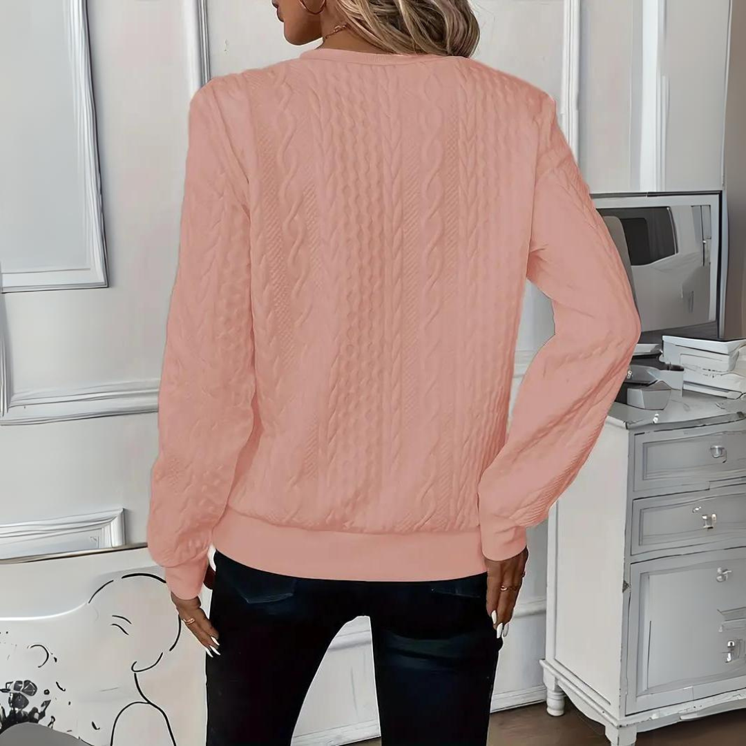 Wynneke - Casual sweatshirt met ritssluiting voor de winter