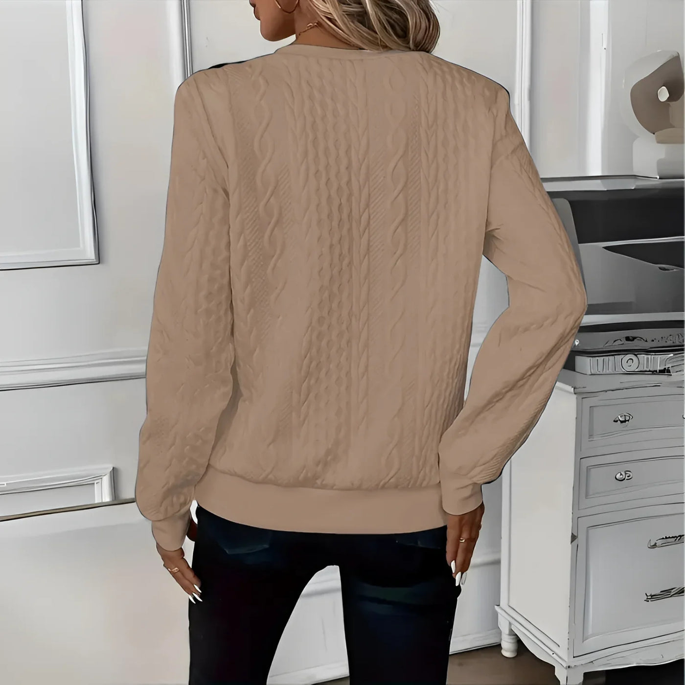 Wynneke - Casual sweatshirt met ritssluiting voor de winter