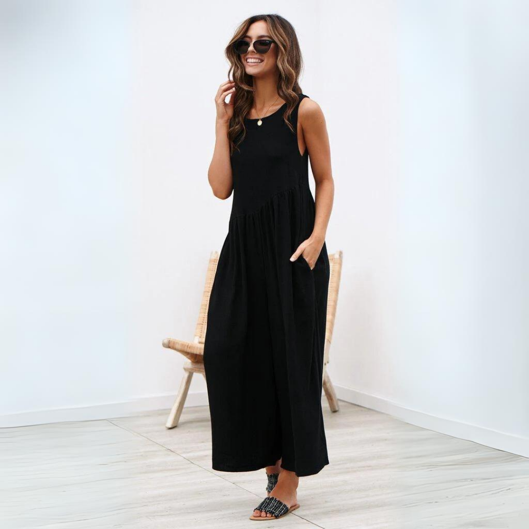 Tanya - Trendy Mouwloze Jumpsuit