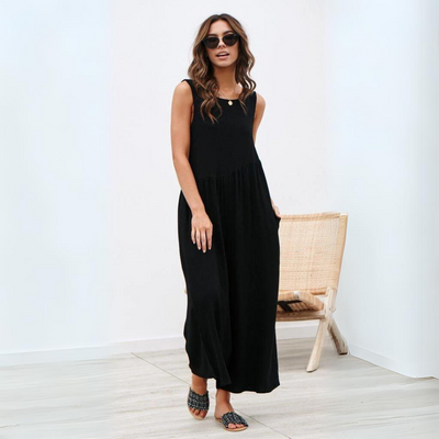 Tanya - Trendy Mouwloze Jumpsuit