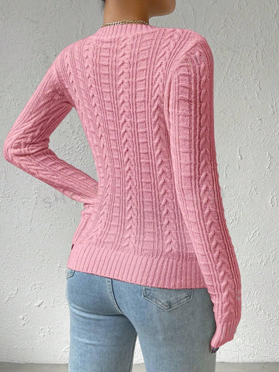 Fenna - Casual Gebreide V-hals Sweater