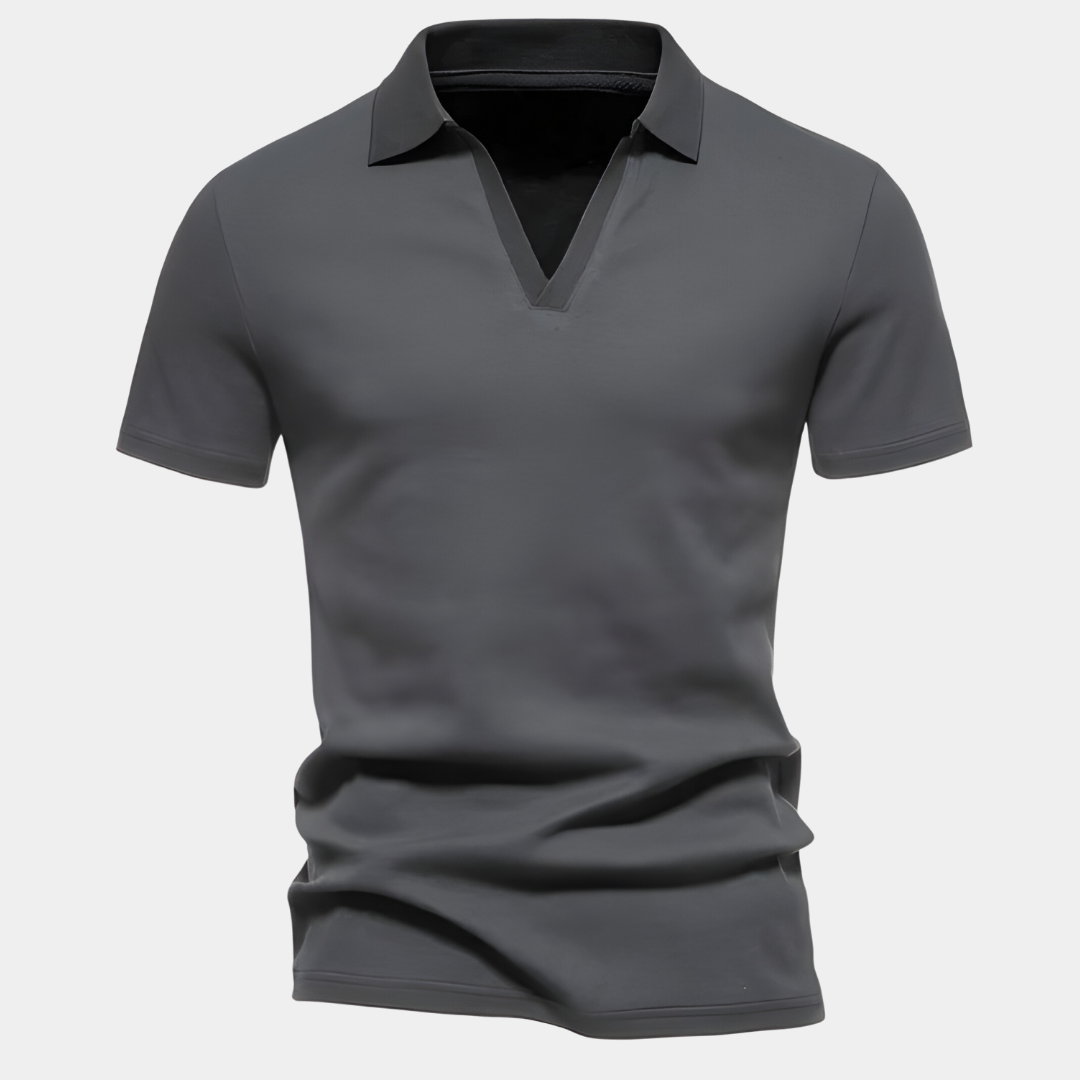 Jelle - Casual Heren V-hals Poloshirt