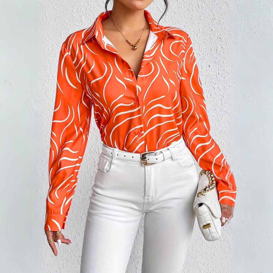 Bella - Oranje EK Voetbal blouse