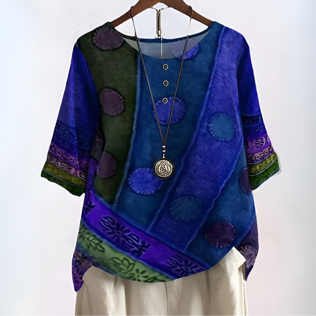 Gaia - Artistieke Boho Blouse