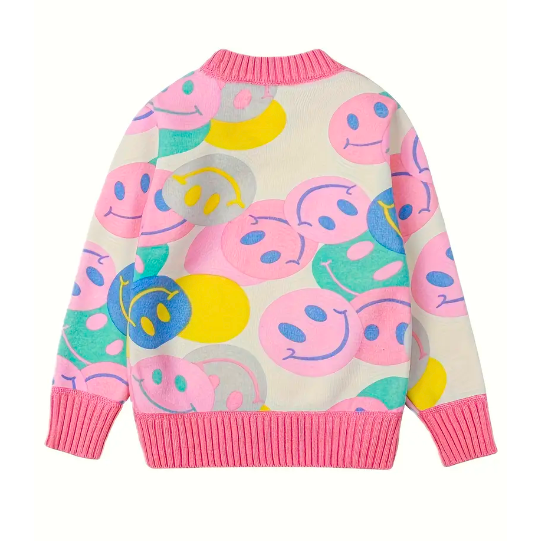 Happy - Warm geprint Sweatshirt voor Kinderen