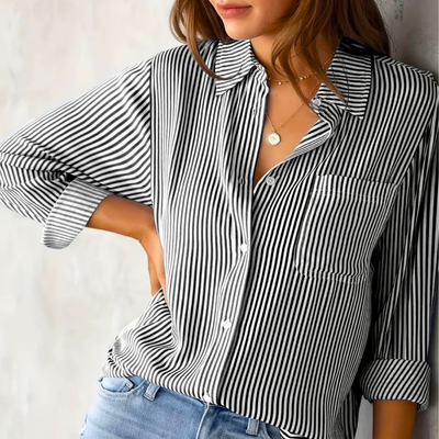 Jet - Casual Gestreepte Dames Blouse