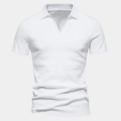 Jelle - Casual Heren V-hals Poloshirt