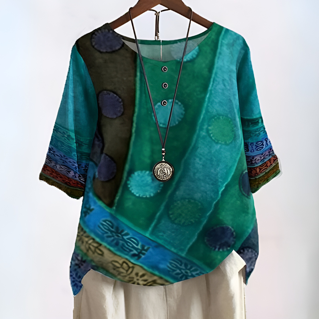 Gaia - Artistieke Boho Blouse