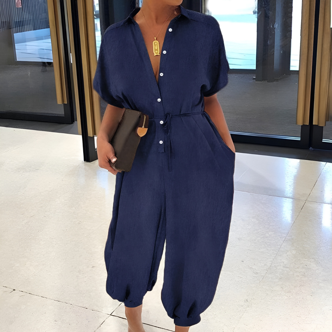 Leonie - Ontspannen Denim Jumpsuit voor Dames