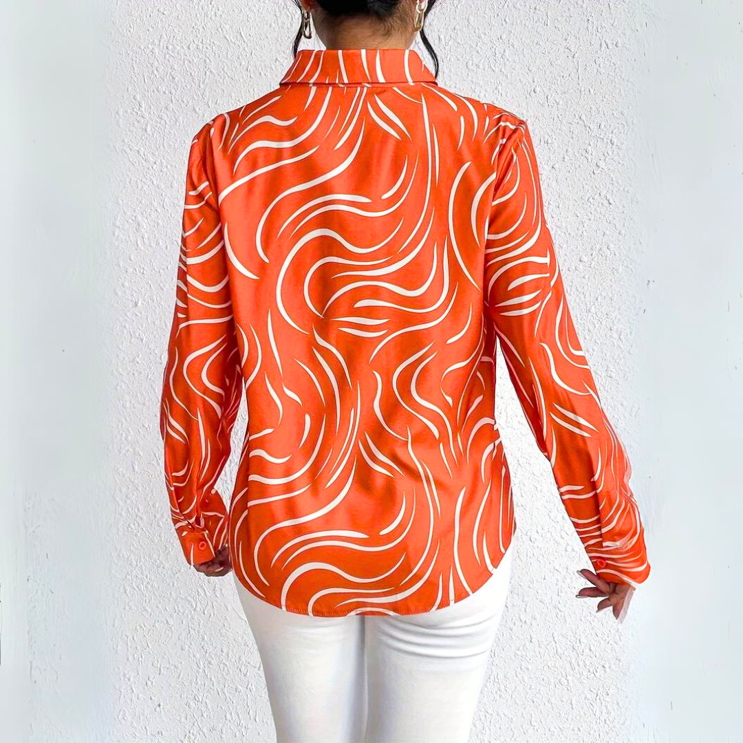 Bella - Oranje EK Voetbal blouse