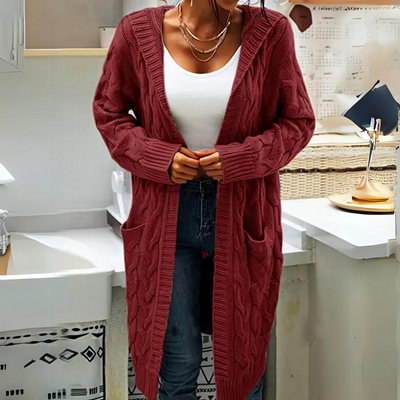 Denise - Comfortabele Oversized Hooded Cardigan