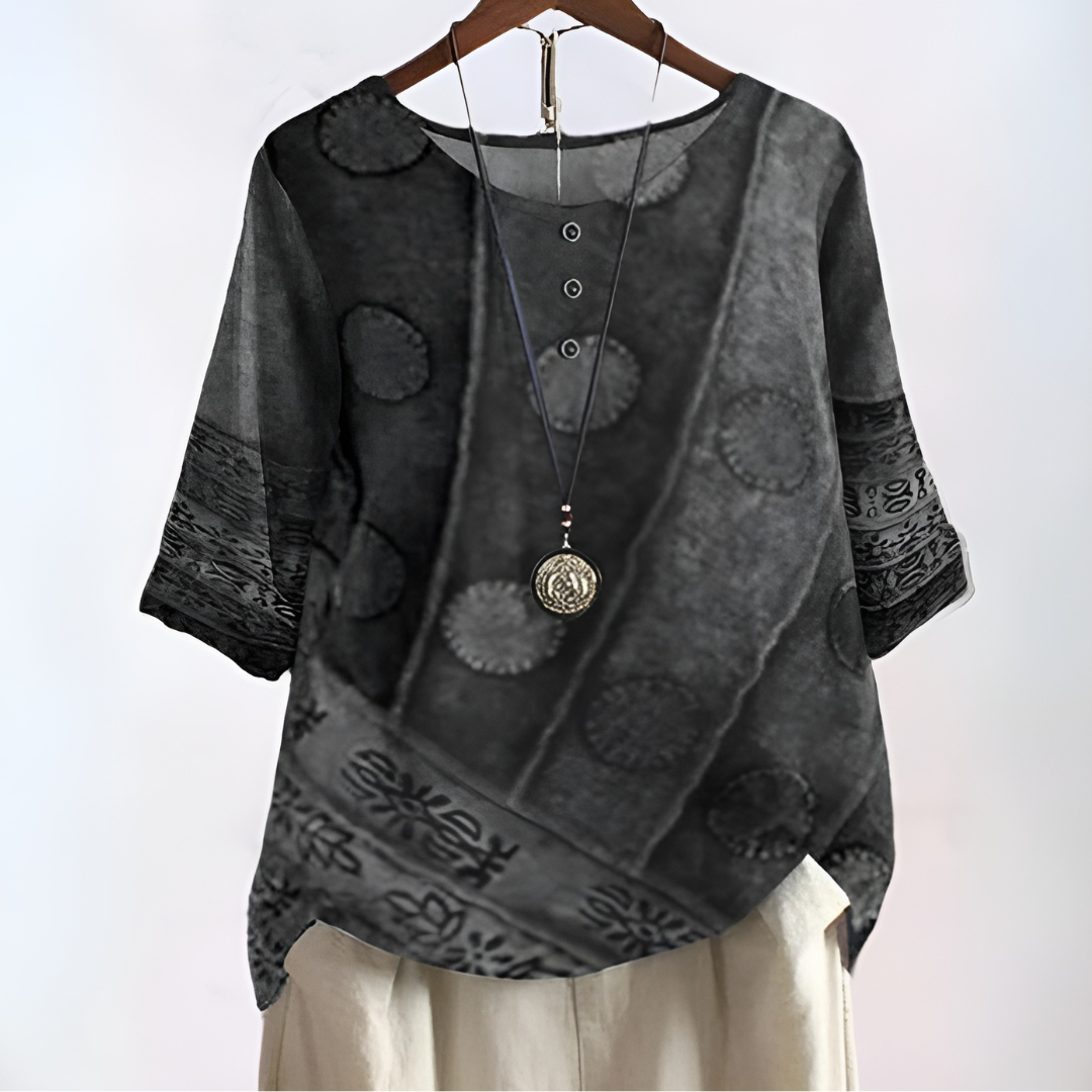 Gaia - Artistieke Boho Blouse