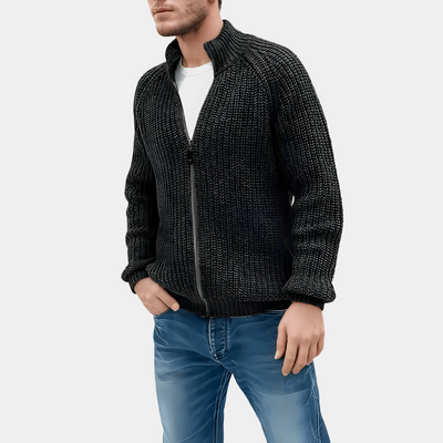 Ben - Klassieke Gebreide Sweater met Rits