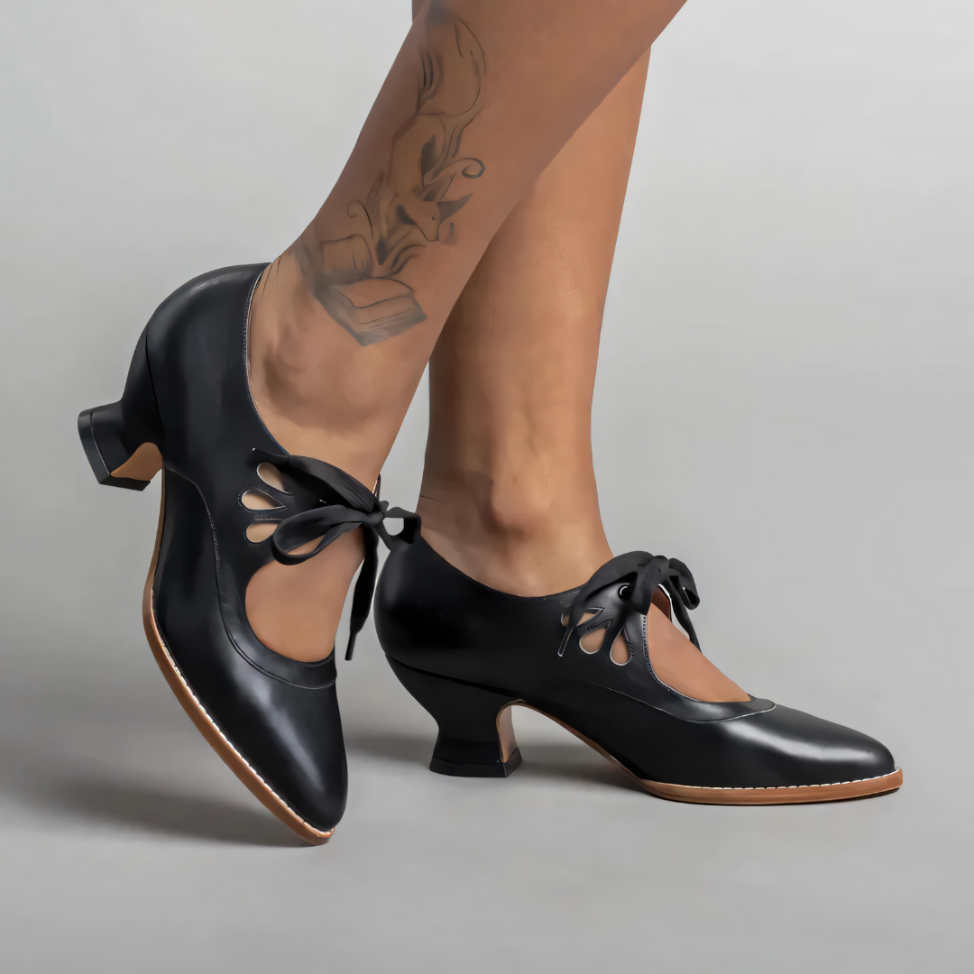 Monika - Retro chic derby pumps