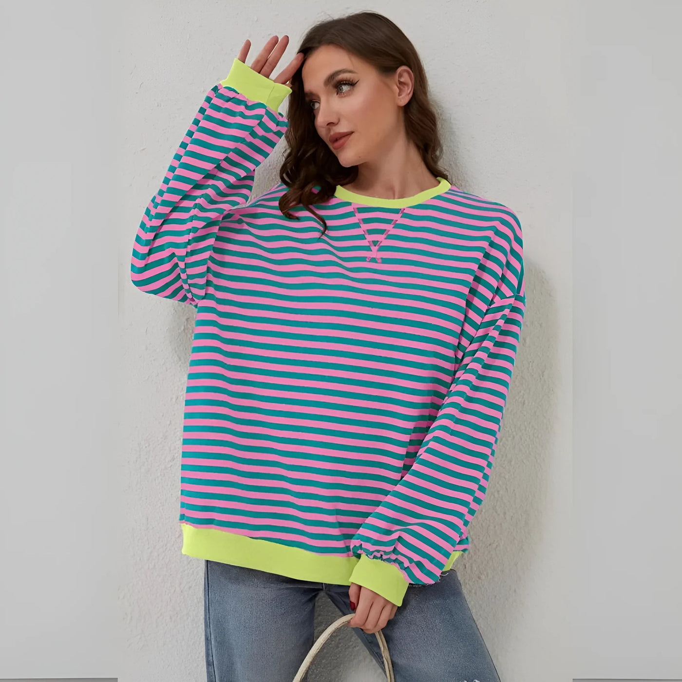 Neeltje - Oversized gestreept sweatshirt voor casual comfort