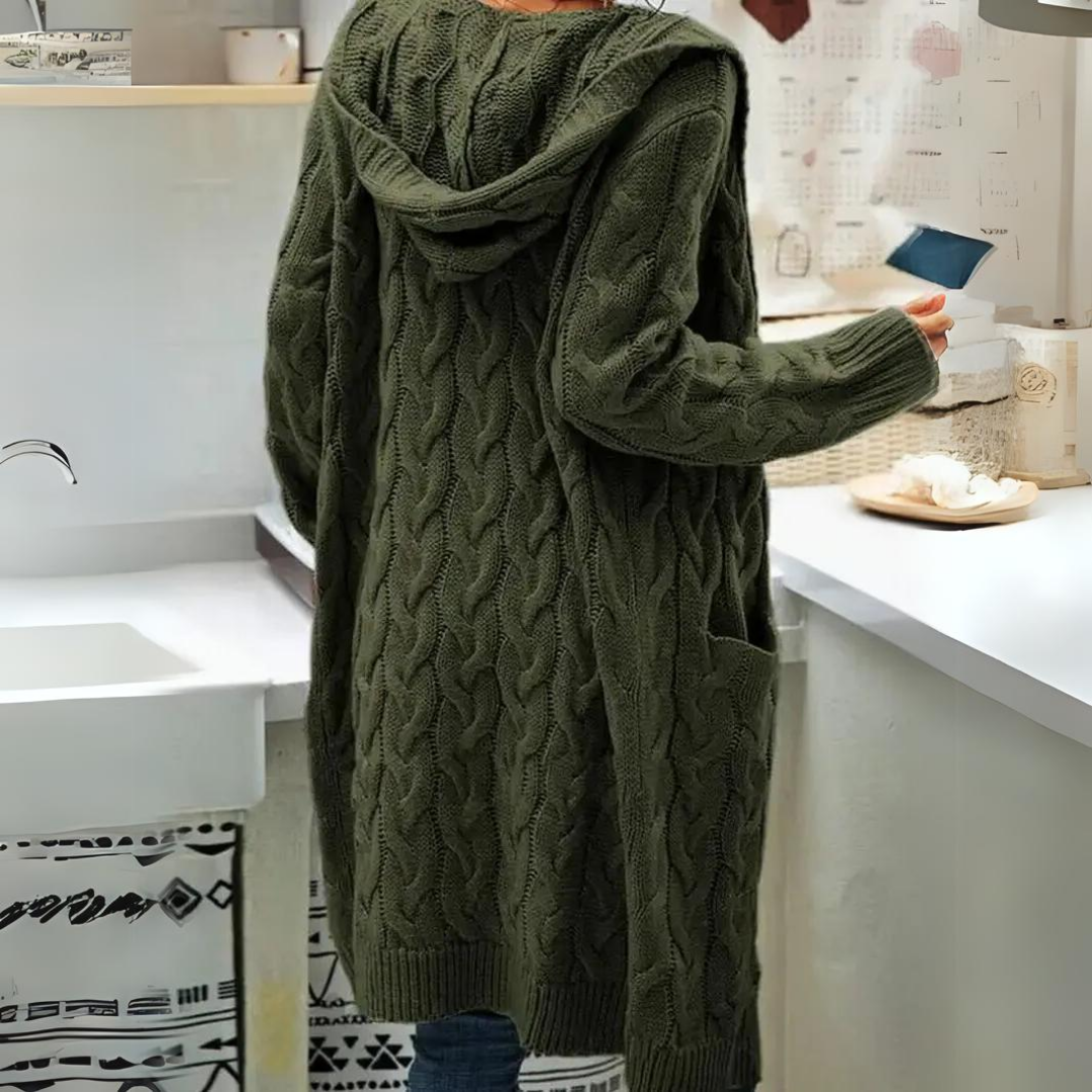 Denise - Comfortabele Oversized Hooded Cardigan