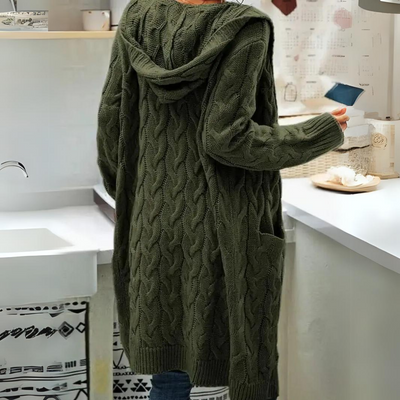 Denise - Comfortabele Oversized Hooded Cardigan