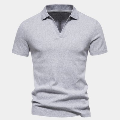 Jelle - Casual Heren V-hals Poloshirt