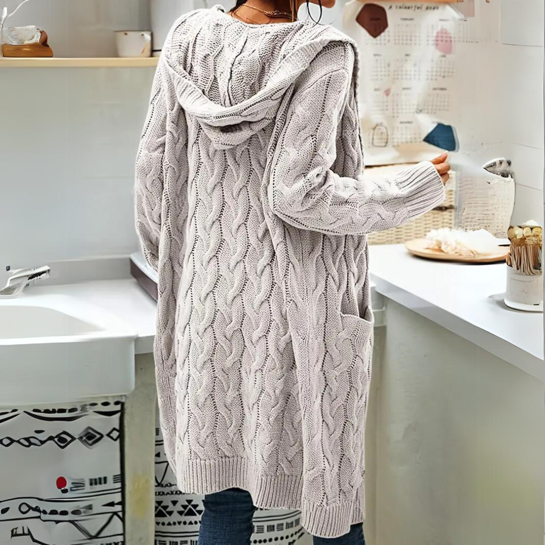 Denise - Comfortabele Oversized Hooded Cardigan