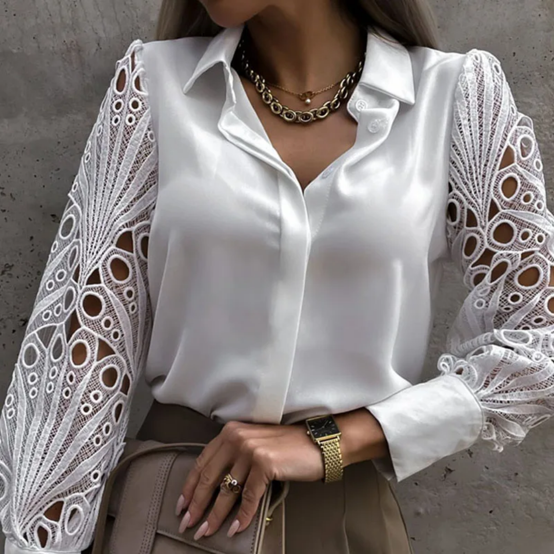 Abigaile - Vintage Kant damesblouse