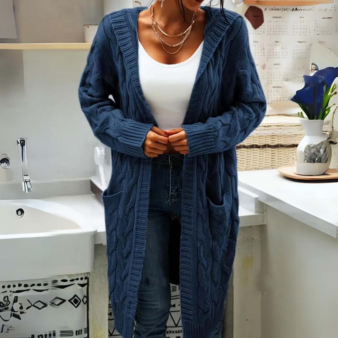 Denise - Comfortabele Oversized Hooded Cardigan