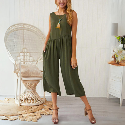 Tanya - Trendy Mouwloze Jumpsuit