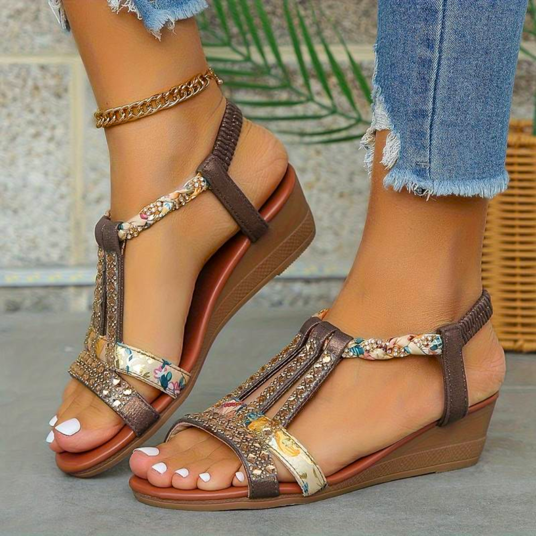 Valentina - Anti-slip glitter sandalen