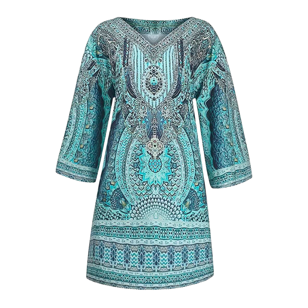 Lydia - Boho-style jurk met v-hals