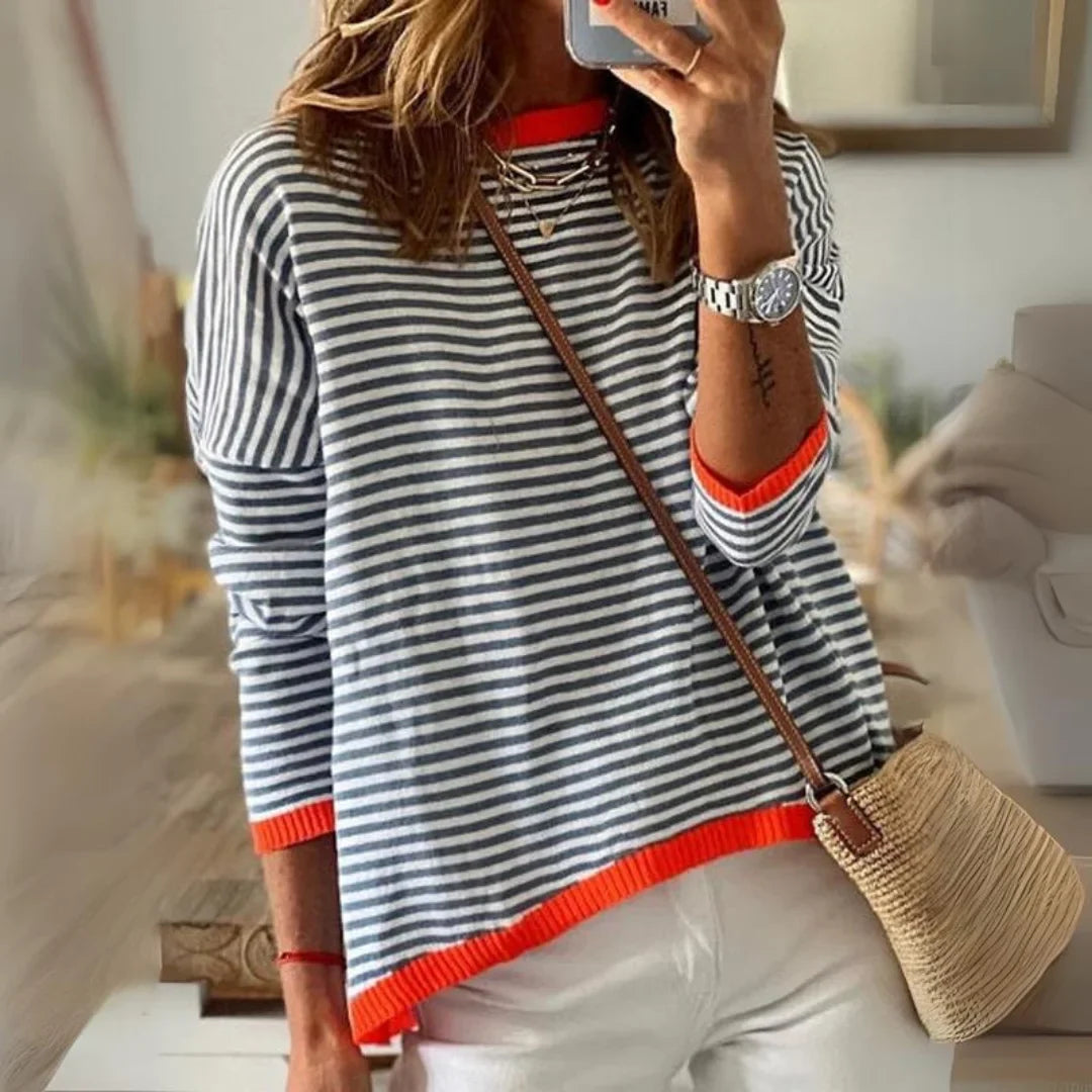 Dieneke - Light Striped Sweater