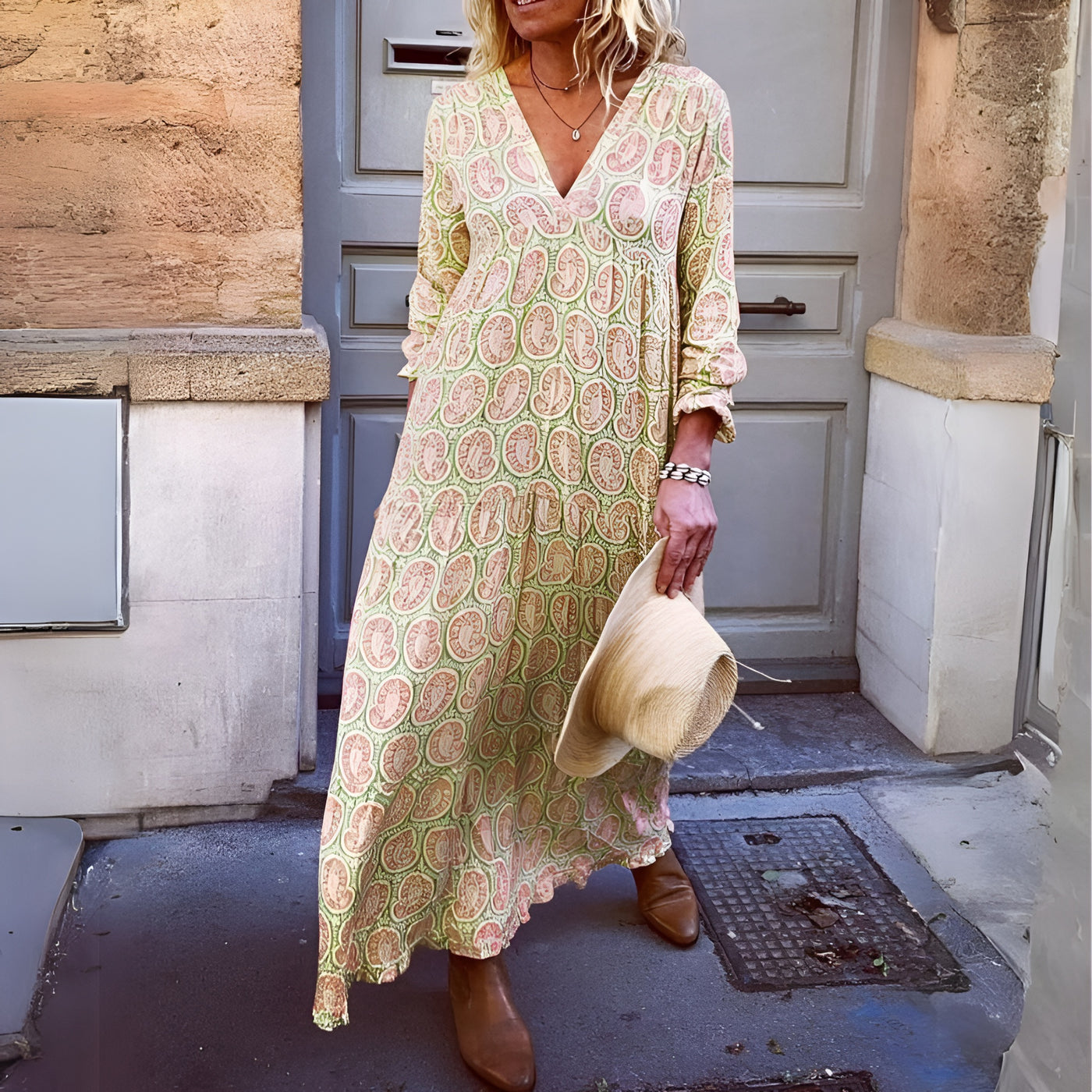 Roxanne - Ontspannen Dames Boho Jurk